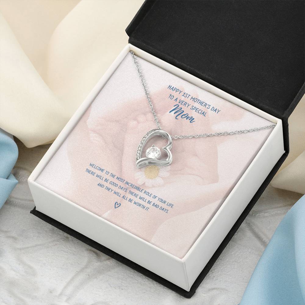 Forever Love Necklace First Mother's Day Daisy Forever Love Necklace