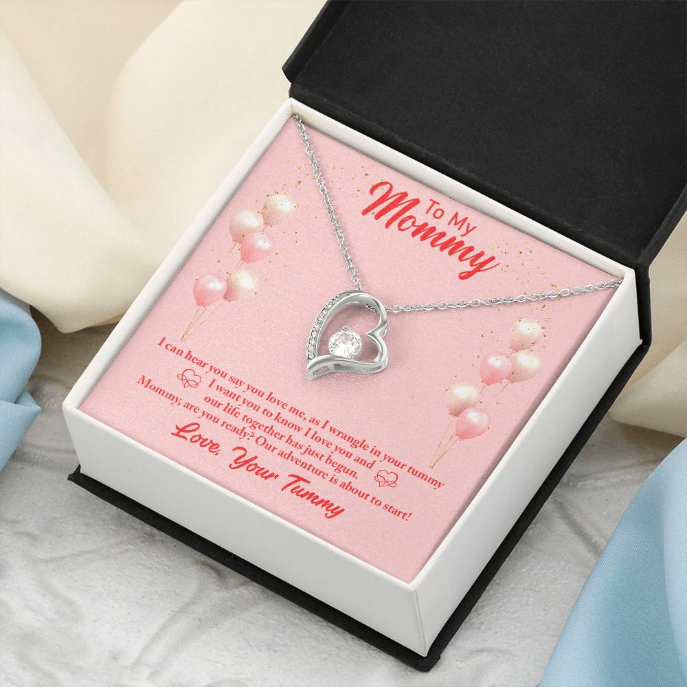 To My Mommy I Can Hear You Say You Love Me As I Wrangle In Your Tummy I Want You I Love You Necklace 1 Forever Love Necklace
