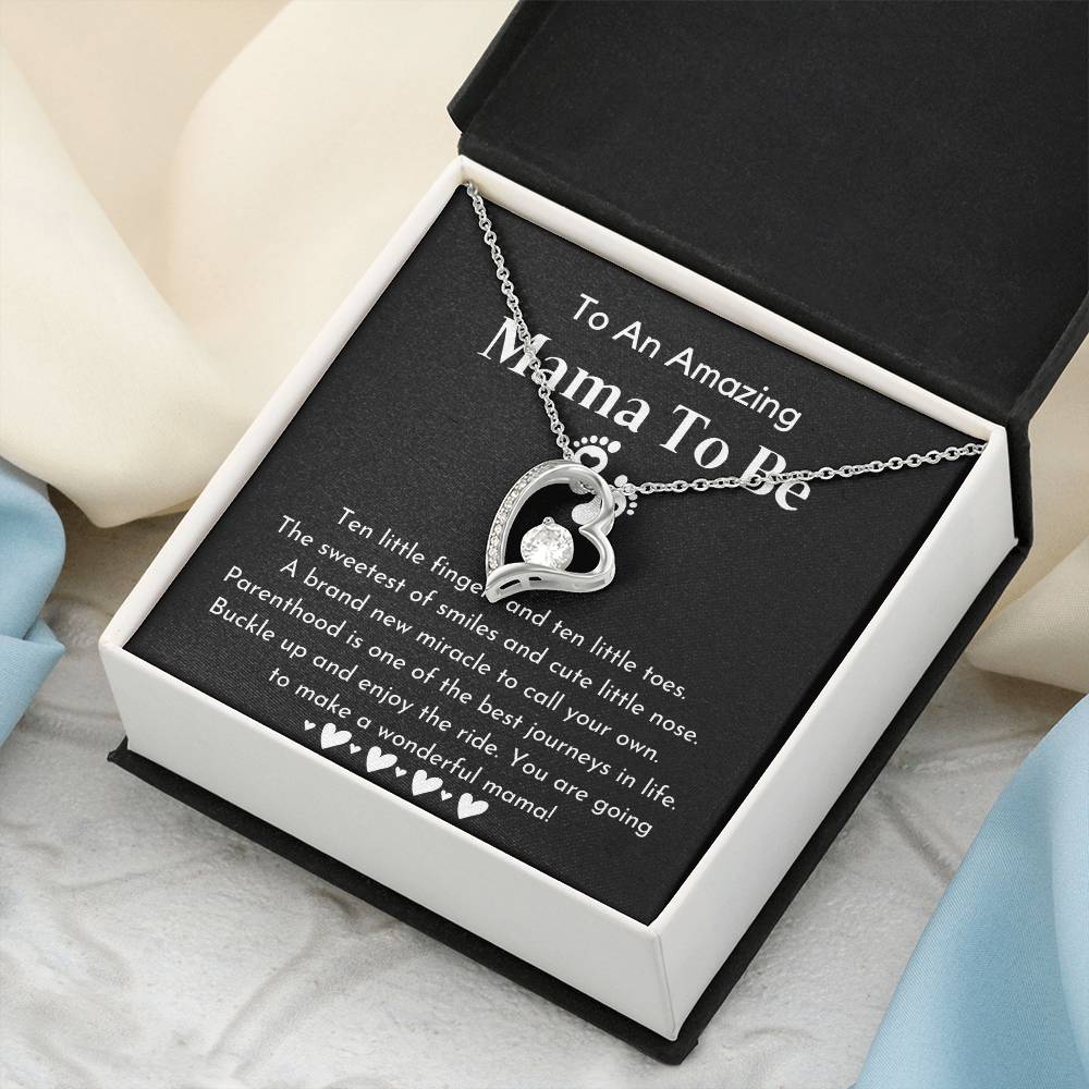 To An Amazing Mama To Be Pregnancy Gift For Friend Gift For First Time Mom Pregnancy Gift For Best Friend Forever Love Necklace