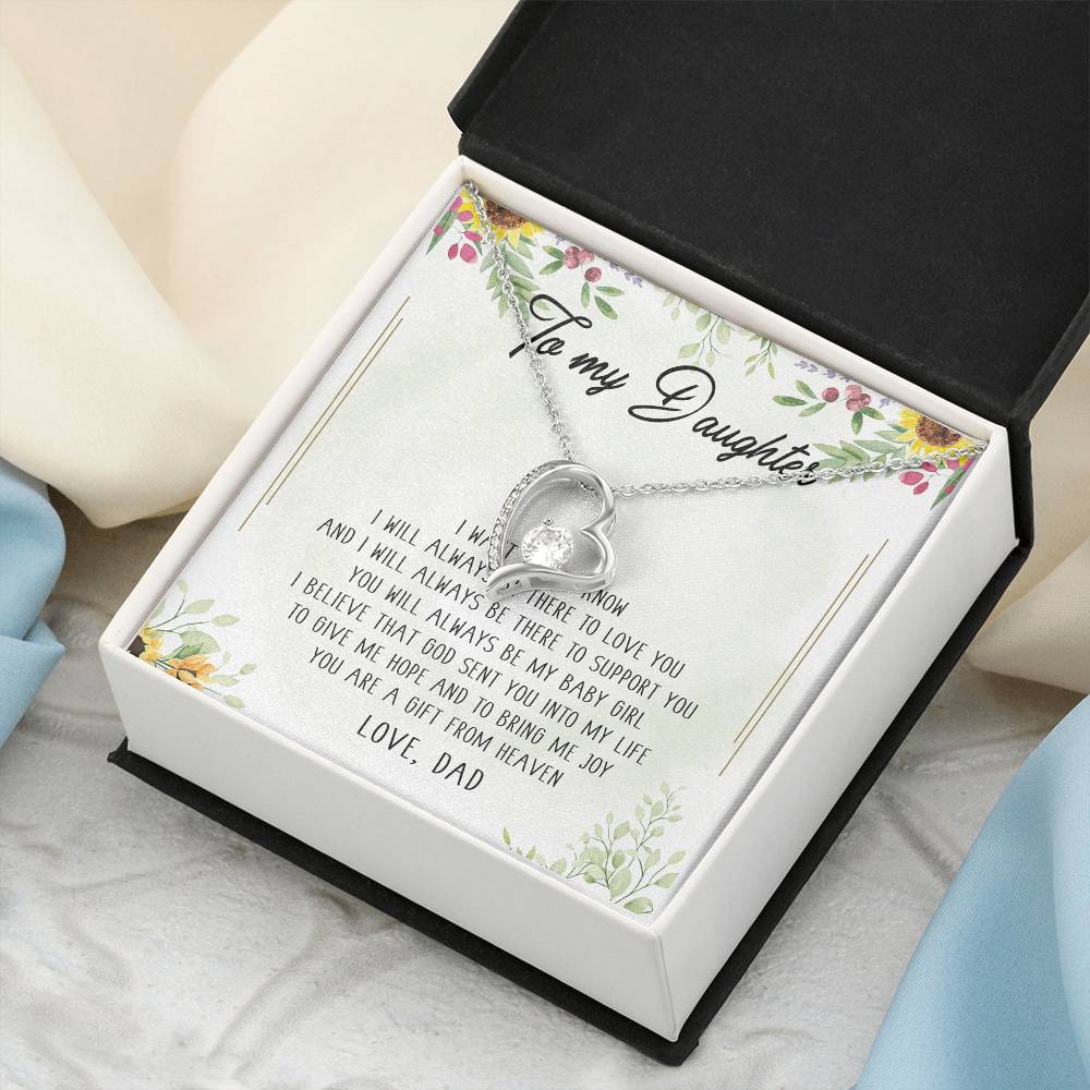 To My Daughter Necklace You Are Braver Than You Believe. Daughter Gift. Christmas Gift For Daughter Gift For Daughter From Dad Daughter Forever Love Necklace