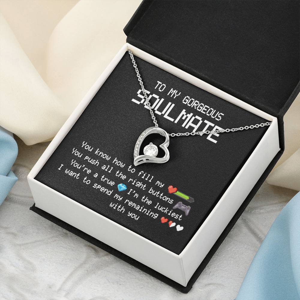 To My Gorgeous Soulmate Forever Love Necklace