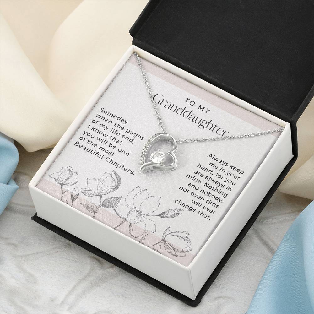 Love To My Granddaughter Gift For Granddaughter From Grandma Granddaughter Necklace Granddaughter Pendant Granddaughter Forever Love Necklace