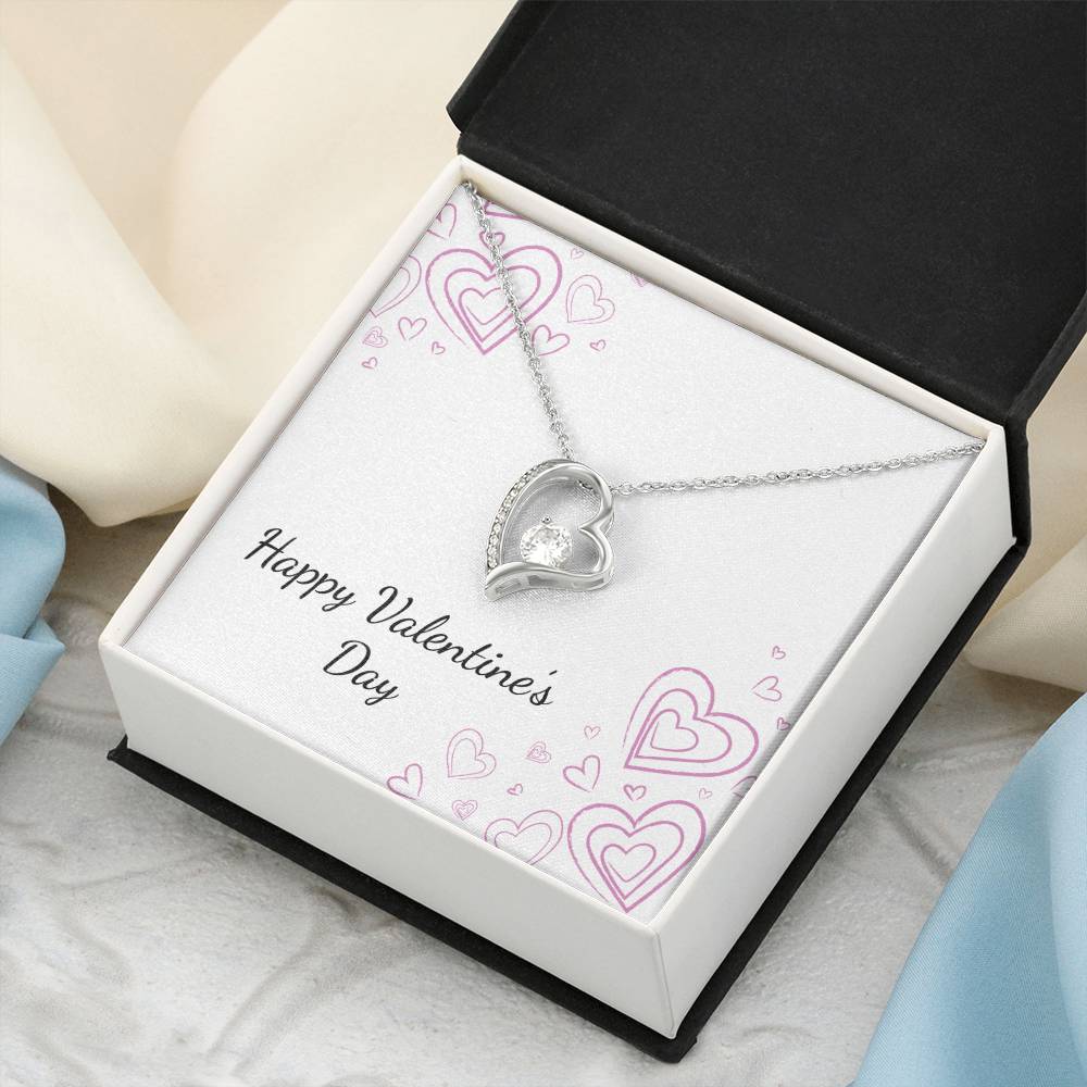 Valentine's Day Heart Necklace Forever Love Necklace