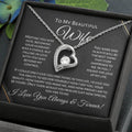 To My Beautiful Wife - One Thing - Forever Love Necklace