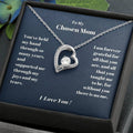 Chosen Mom Heart Necklace Gift Forever Love Necklace