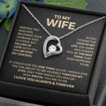 Wife Heart Necklace  Meeting You Was Fate  Forever Love Necklace