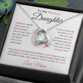 To My Precious Daughter  Someday When The Pages Love Mom Necklace Forever Love Necklace