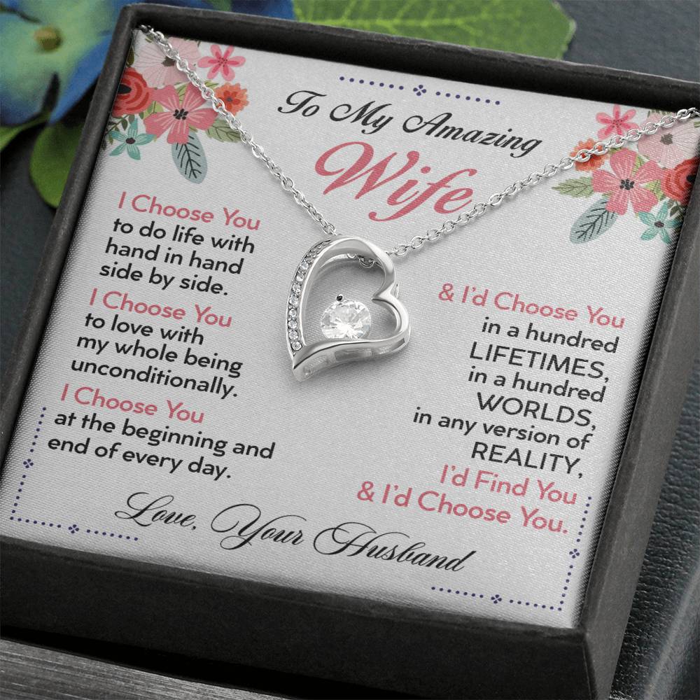 To My Wife  I Choose You  Forever Love Necklace Forever Love Necklace