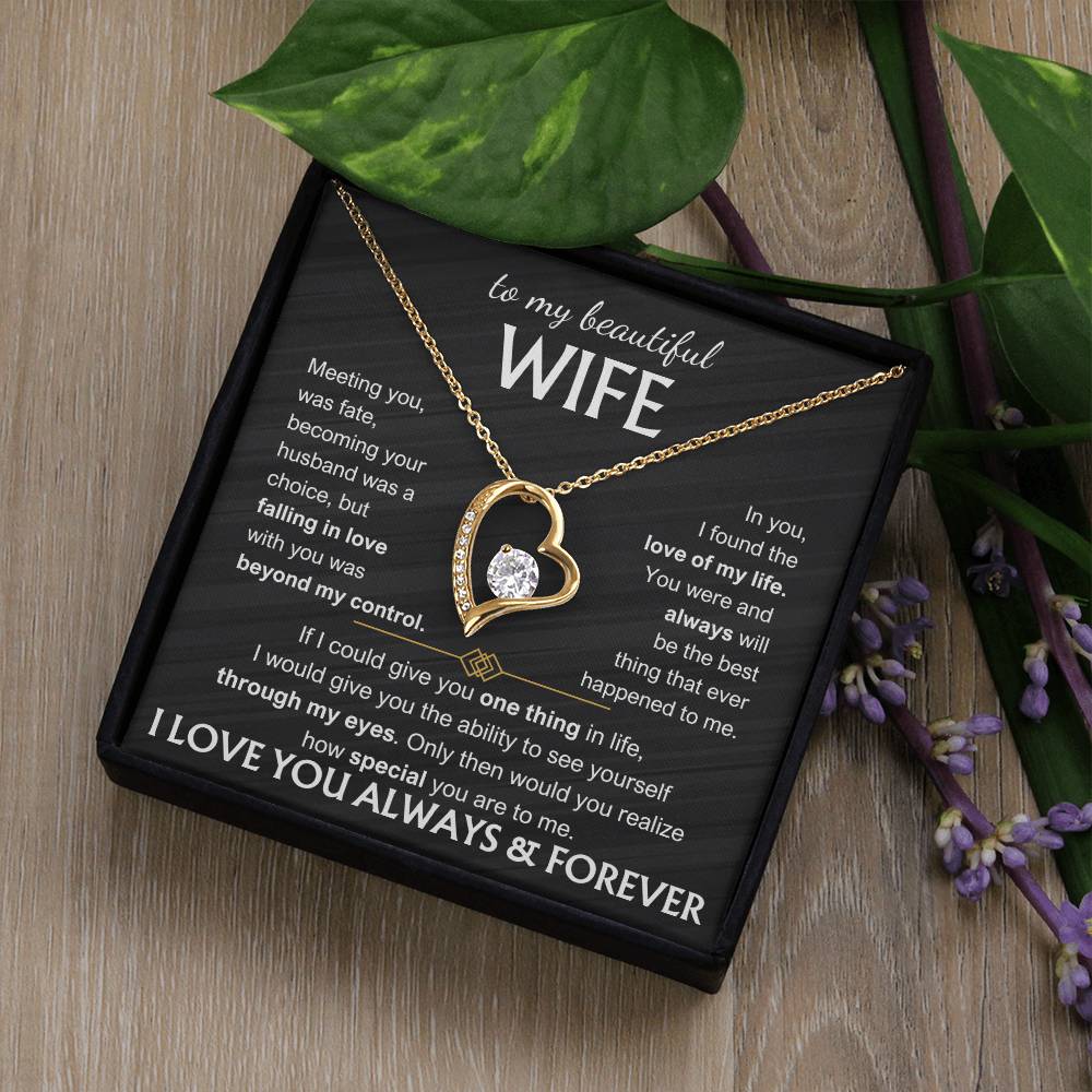 Meeting You Was Fate Forever Love Necklace