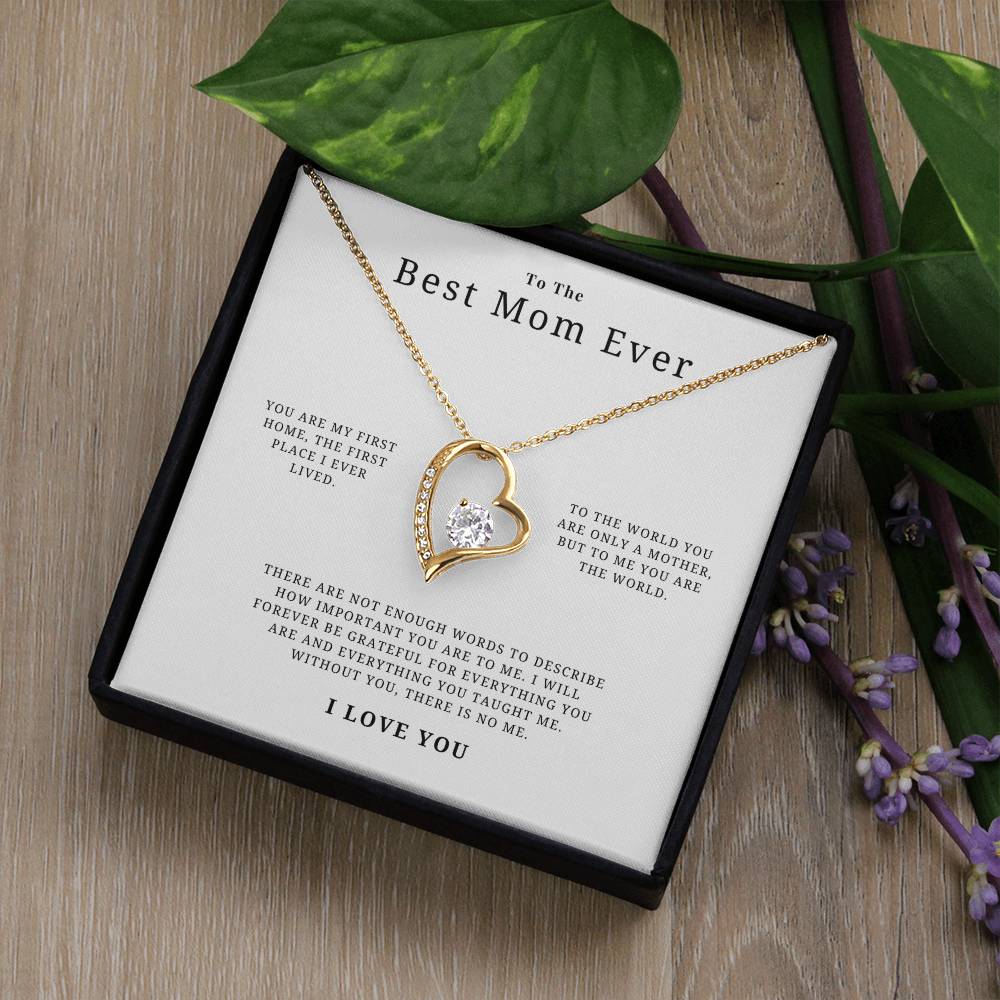 Best Mom Ever Necklace Forever Love Necklace