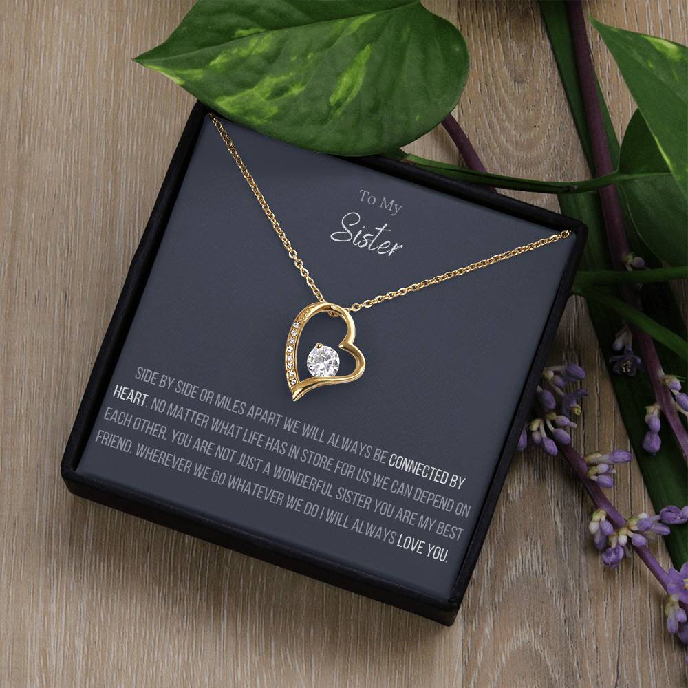 The Forever Love Necklace To My Sister Forever Love Necklace