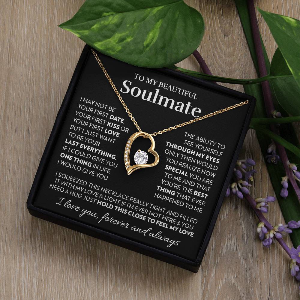 To My Soulmate - Feel My Love - Forever Love Necklace Forever Love Necklace