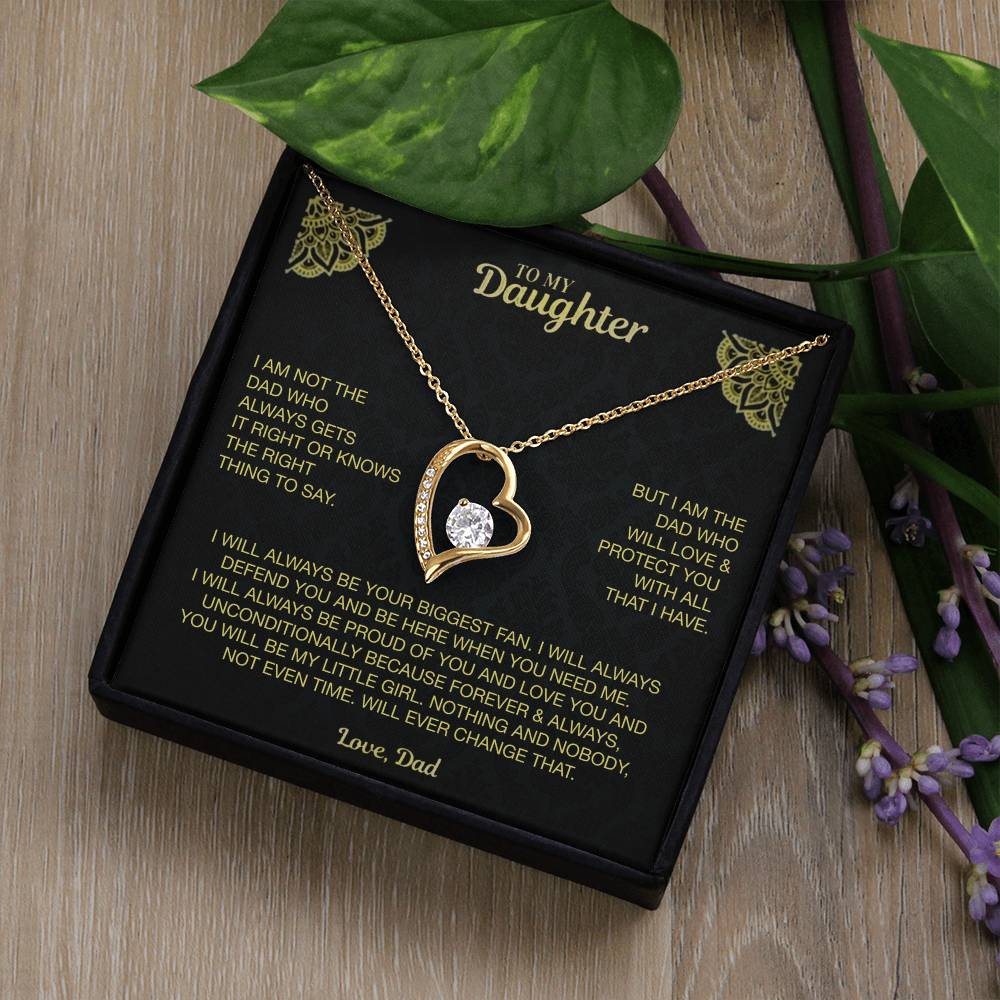 My Dearest Daughter Necklace Forever Love Necklace