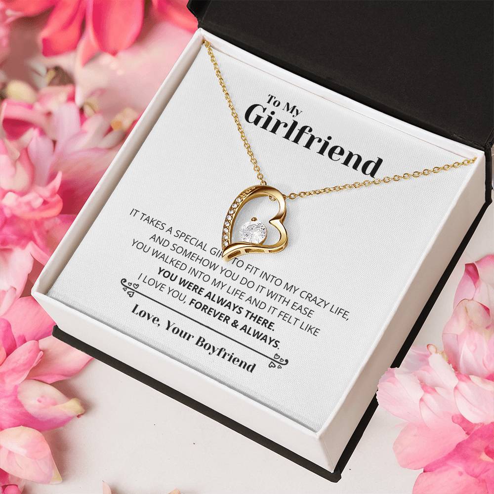 To My Girlfriend You Were Always There Forever Love Necklace
