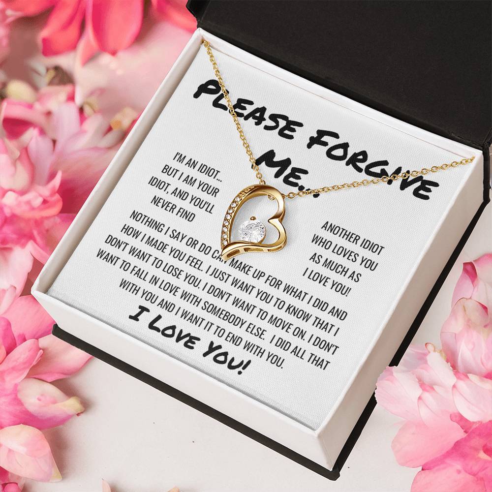 Sorry Forgive Me Apology Necklace 1 Forever Love Necklace