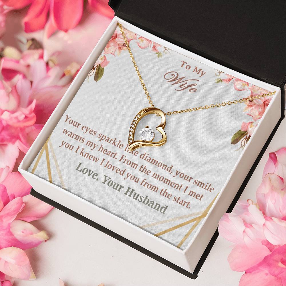 Special Gift For Wife From Husband 925 Sterling Silver Pendant 1 Forever Love Necklace