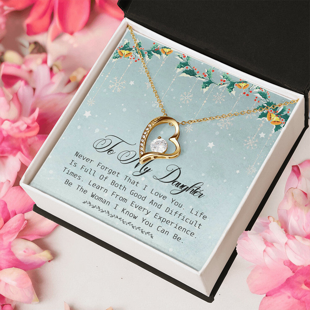 Daughter Gift Necklace Daughter Gift From Mom Daughter Birthday Gift Daughter Necklace Daughter Gift To My Daughter Forever Love Necklace