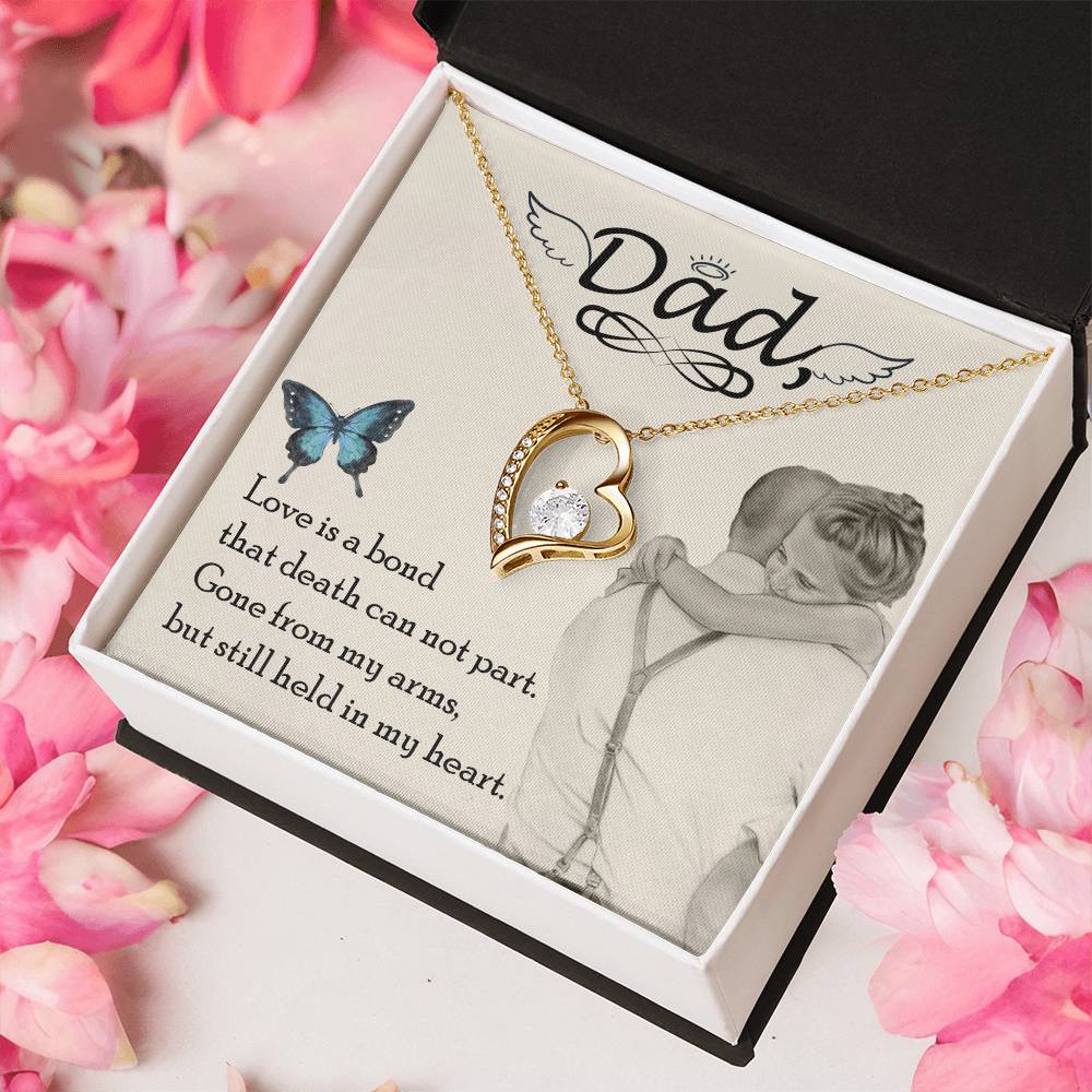 Dad Love Is Board Thay Death Can Not Part Necklace 1 Forever Love Necklace