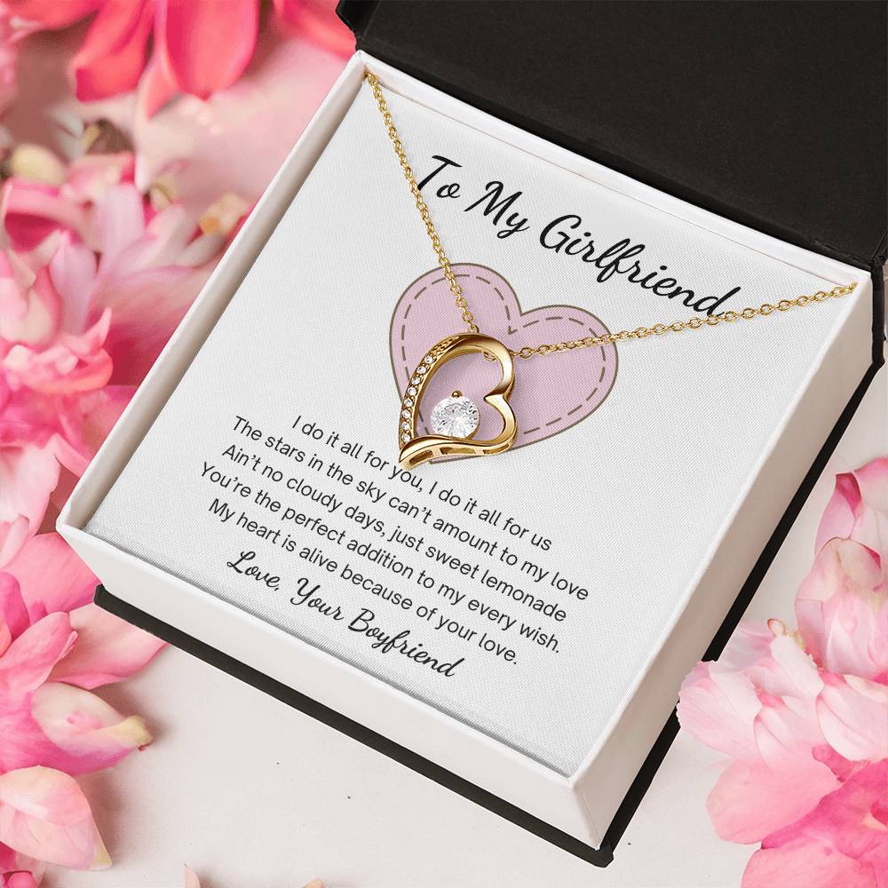 To My Girlfriend You Are My Every Wish Necklace 1 Forever Love Necklace