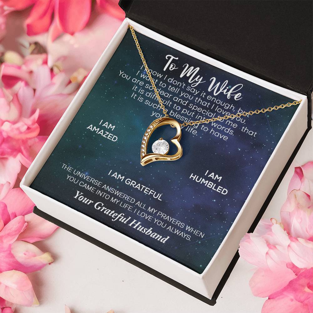 Love To My Wife Necklace Anniversary Gift For Wife Birthday Gift For Wife Gift For Wife Necklace For Wife Gift For Wife Forever Love Necklace