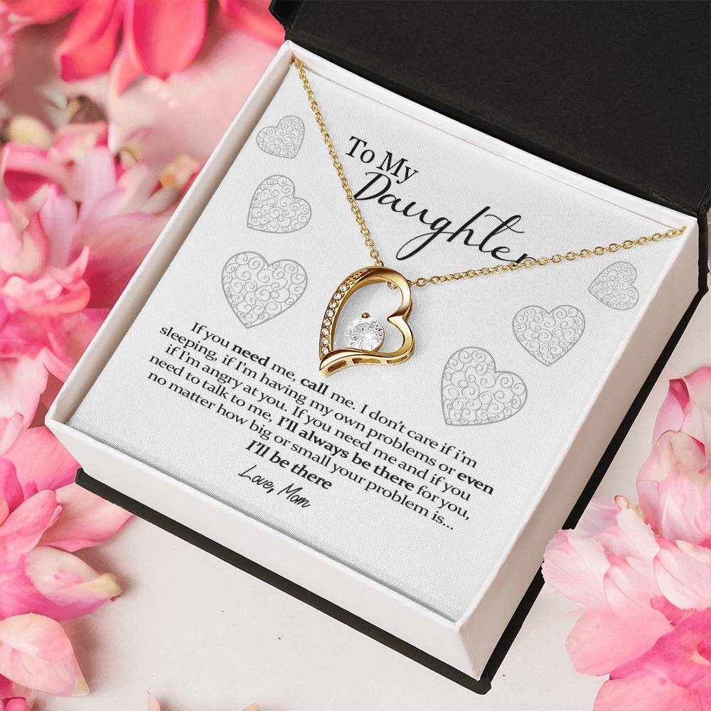 If You Need Me Call Me... - Heart Necklace Forever Love Necklace