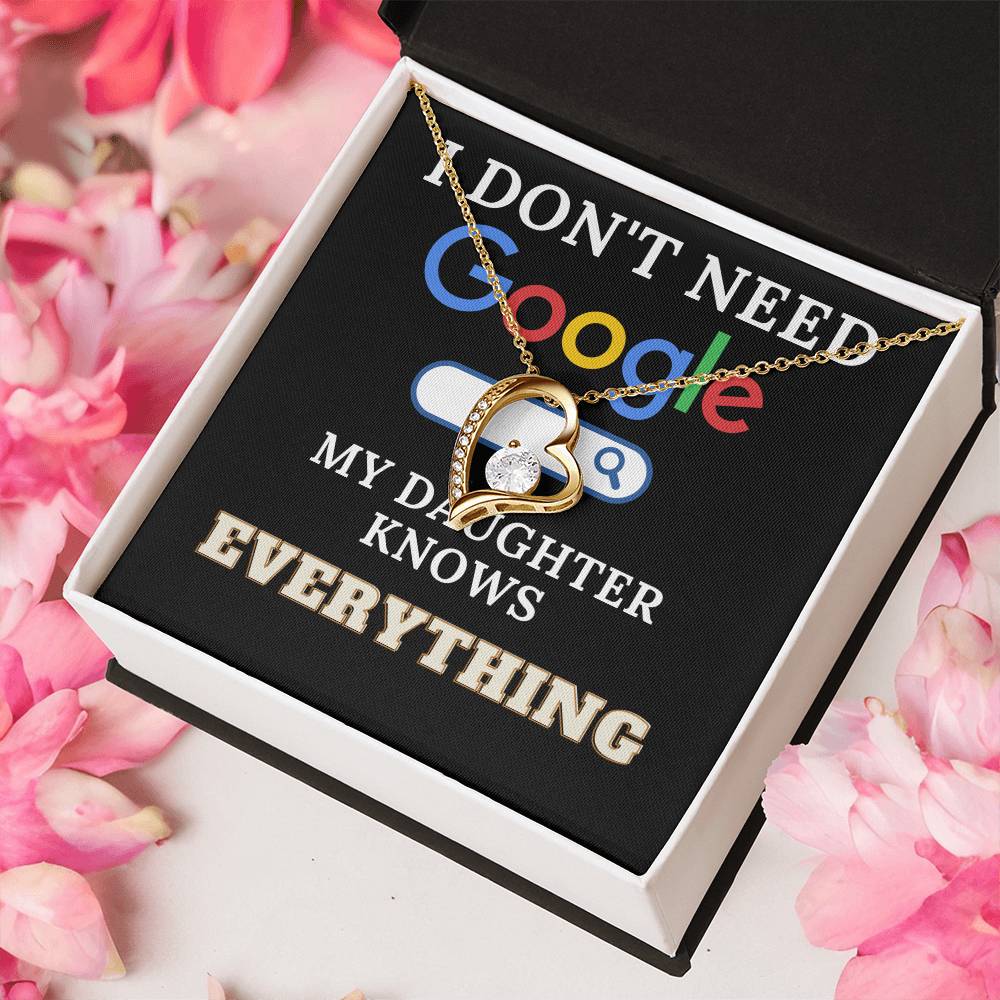 The Perfect Gift For Smart Daughters Forever Love Necklace