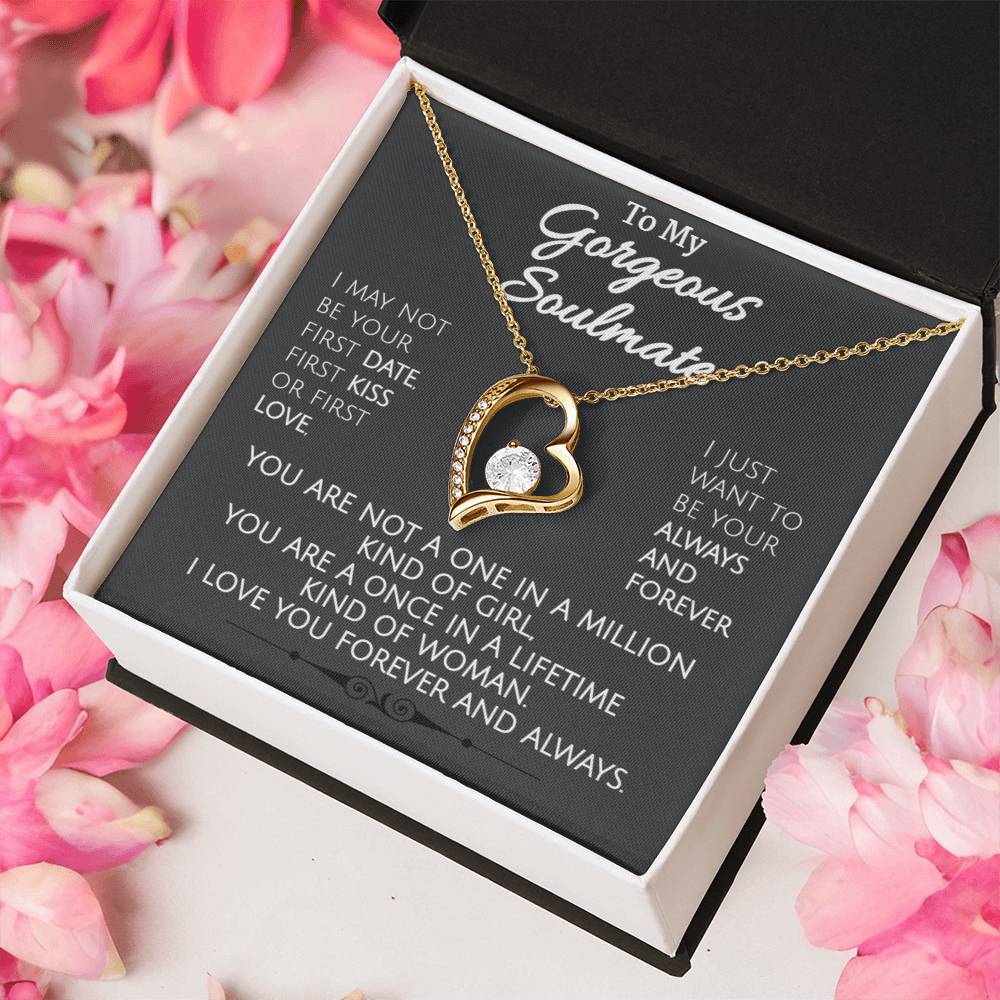 Stunning Necklace To My Gorgeous Soulmate 1 Forever Love Necklace