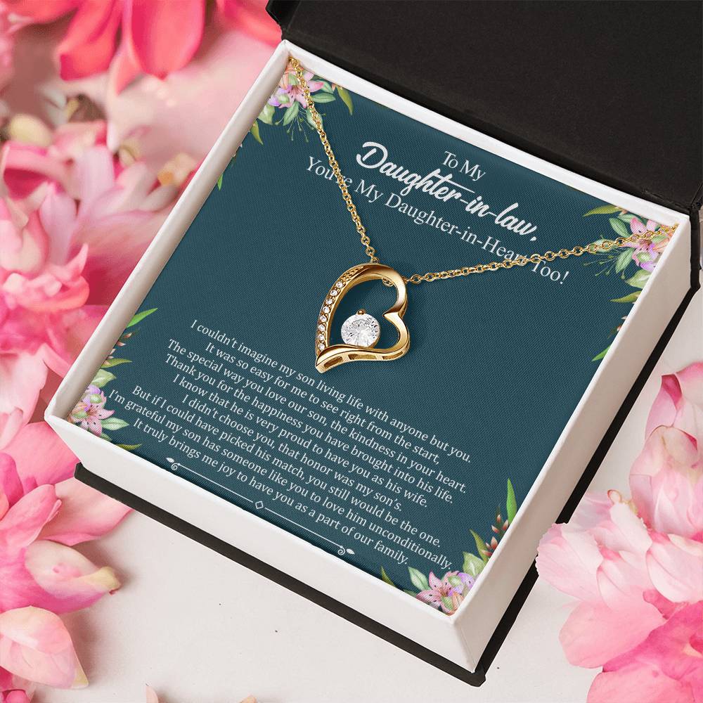 Daughterinlaw Gift Necklace Wedding Gift Jewelry From Motherin Law 1 Forever Love Necklace