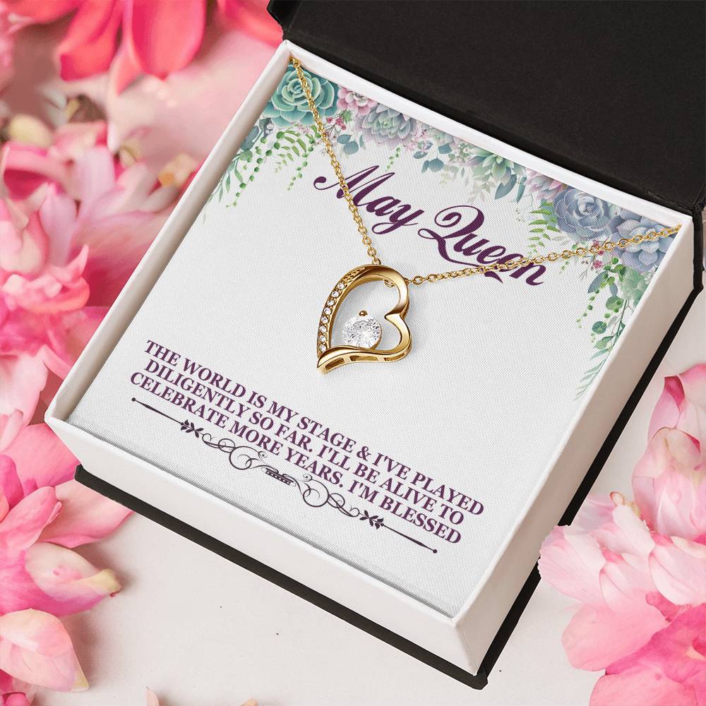 Born May Birthday Gift 1 Forever Love Necklace