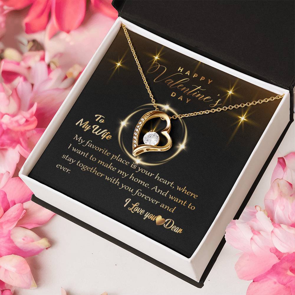 To My Wife I Love You Forever Love Necklace. 1 Forever Love Necklace