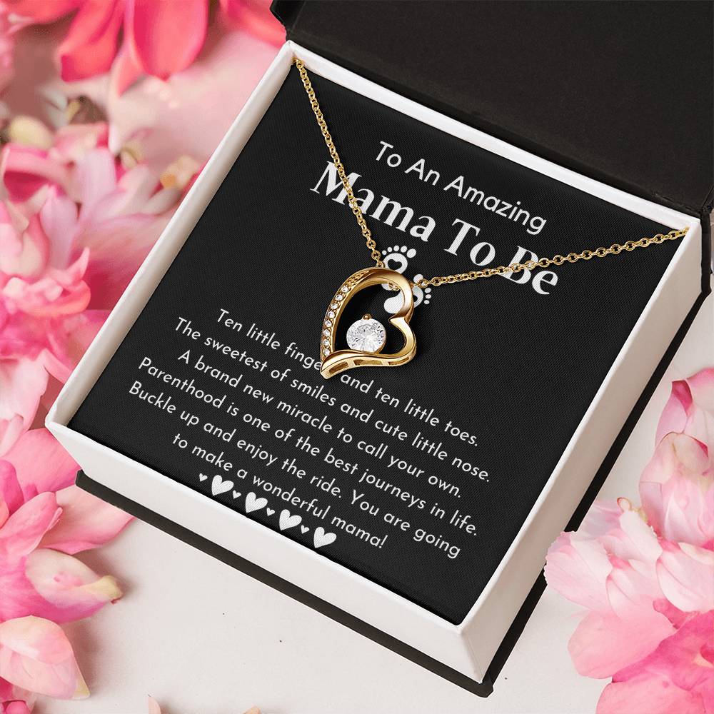 To An Amazing Mama To Be Pregnancy Gift For Friend Gift For First Time Mom Pregnancy Gift For Best Friend Forever Love Necklace