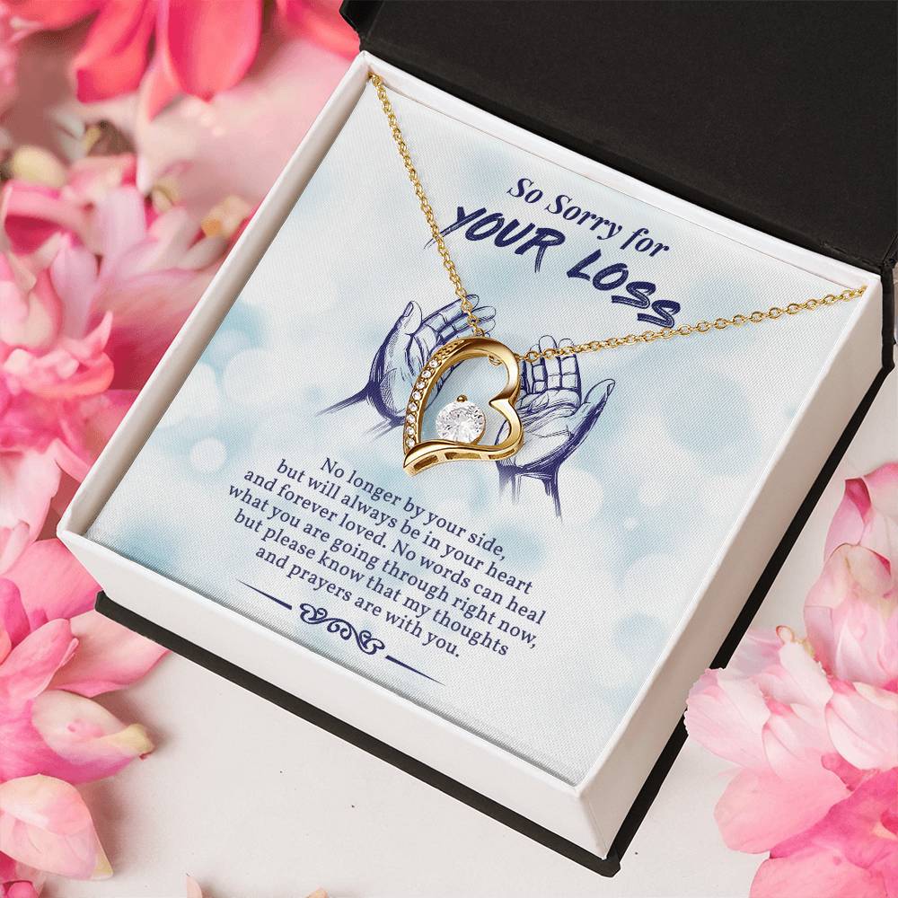 In Loving Memory Of Your Mom Initials Hearts Necklace Grief And Loss Of Mom Condolence Gift Memorial Jewelry Forever Love Necklace