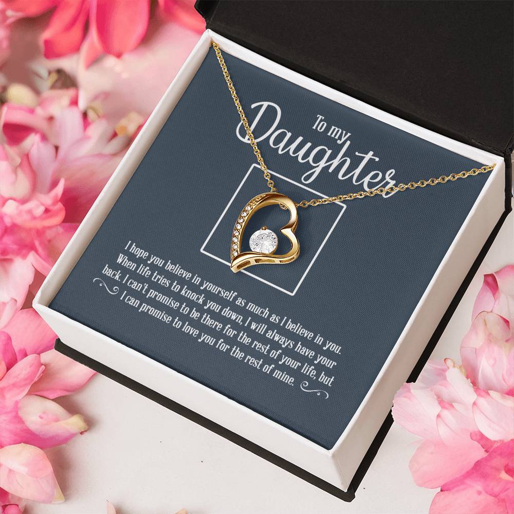 To My Daughter Necklace Father Daughter Necklace Father To Daughter Birthday Gift Gifts To Daughter From Dad 1 Forever Love Necklace