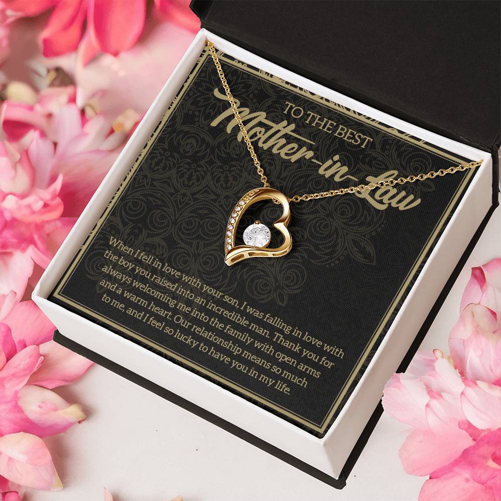 Mother In Law Necklace Gift Mother In Law Necklace Mother Daughter Necklace Jewelry Gift From Mother In Law Necklace For Daughter In Forever Love Necklace