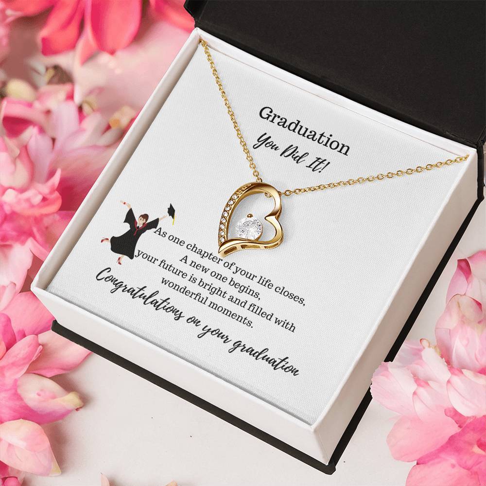 Graduation You Did It! Necklace Forever Love Necklace