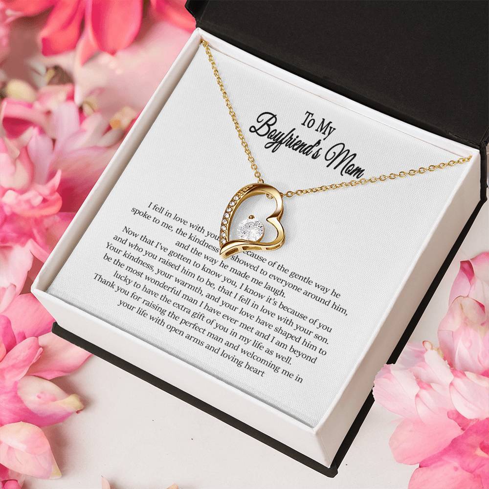 To My Boyfriend's Mom Boyfriend's Mom Gift To My Boyfriends Mom Gift Mother's Day Gift Birthday Gift Thank You Or Just Because Forever Love Necklace