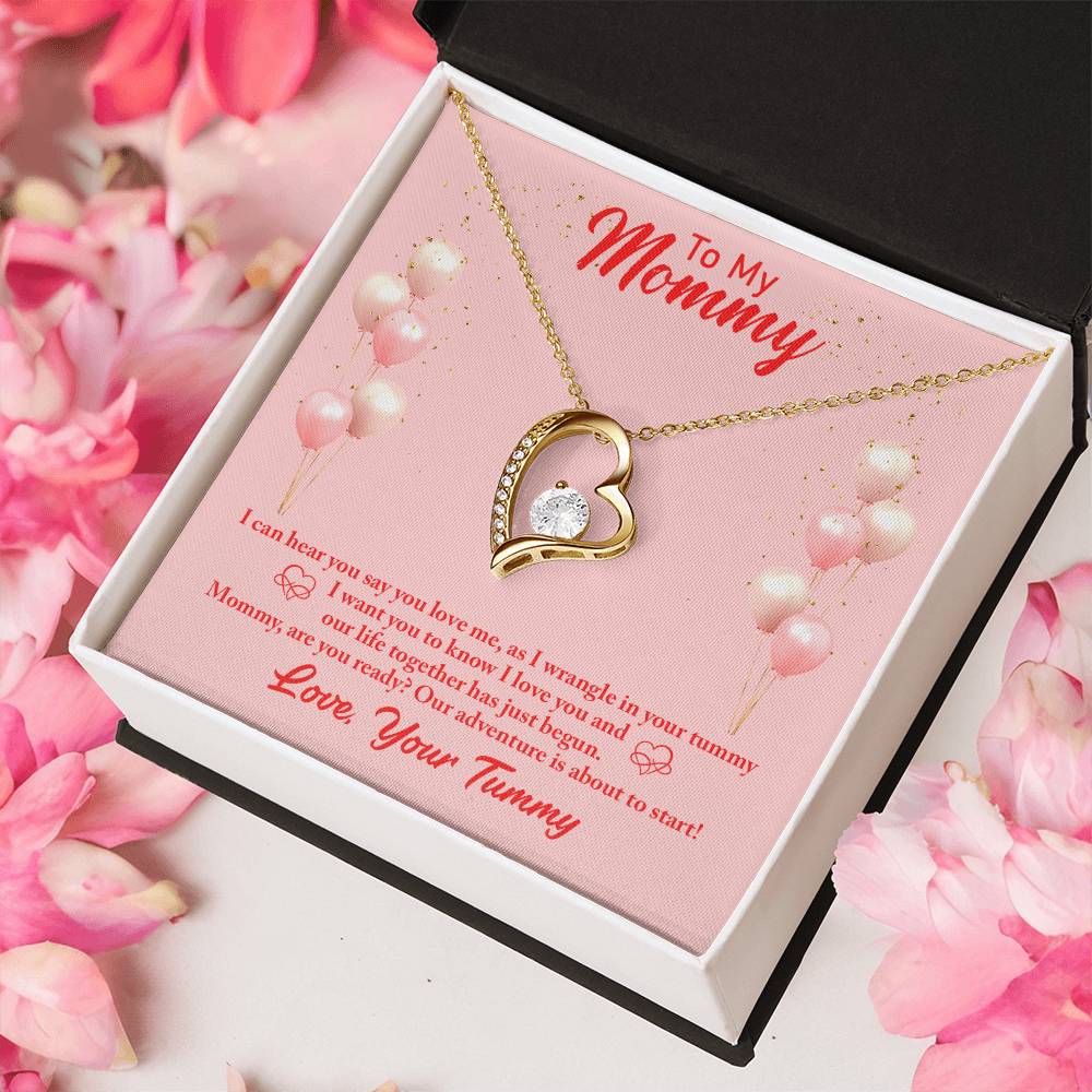 To My Mommy I Can Hear You Say You Love Me As I Wrangle In Your Tummy I Want You I Love You Necklace 1 Forever Love Necklace