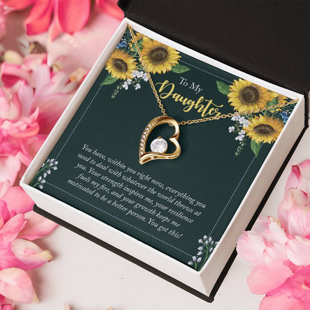 To My Daughter You Have Within You Right Now Forever Love Necklace
