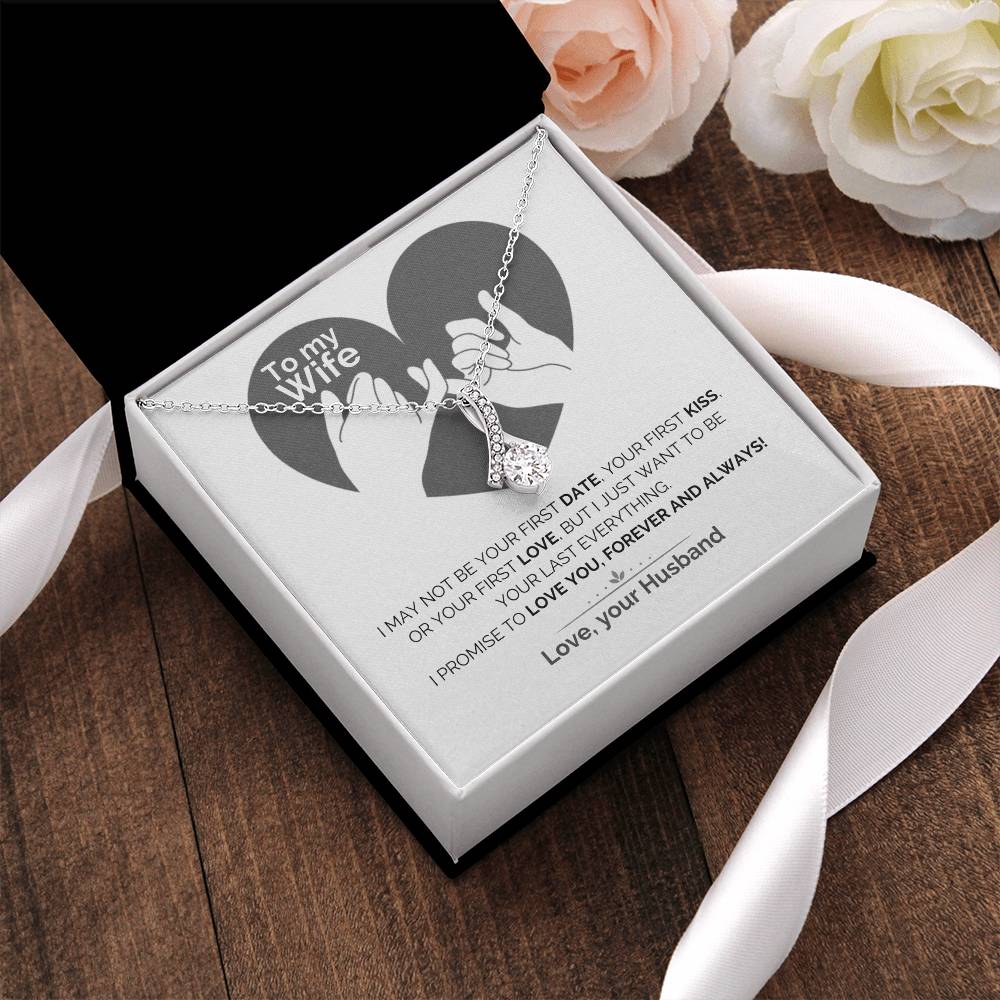 To My Wife Love Promise Alluring Beauty Necklace