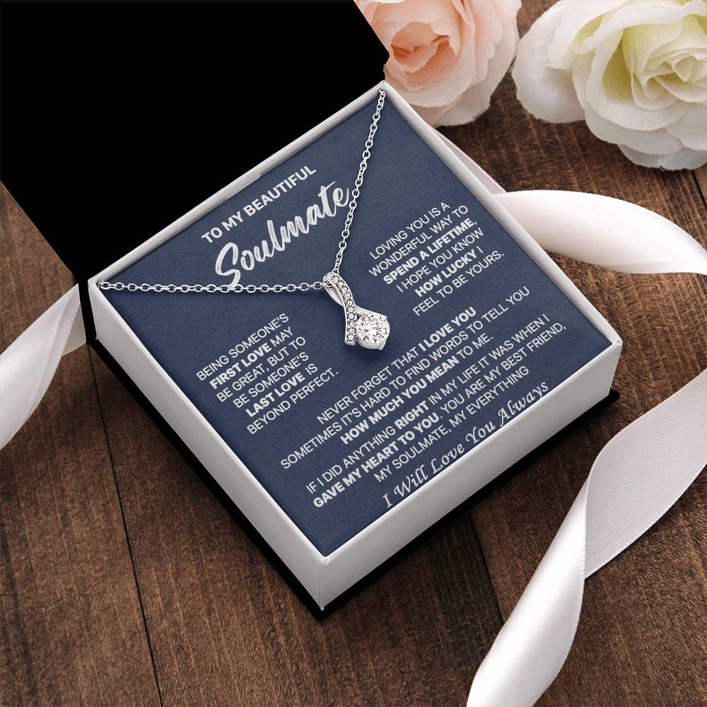 Gift For Your Soulmate - Lucky To Be Yours - Alluring Alluring Beauty Necklace