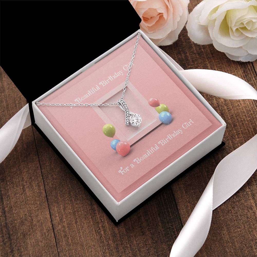 Beautiful Birthday Girl Necklace Alluring Beauty Necklace