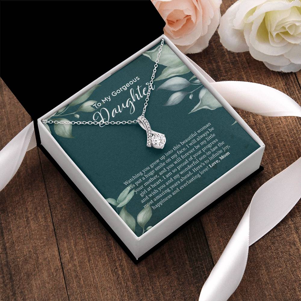 Bride Gift From Mom To Daughter On Wedding Day Gift For Daughter On Wedding Day From Mother Wedding Necklace Alluring Beauty Necklace