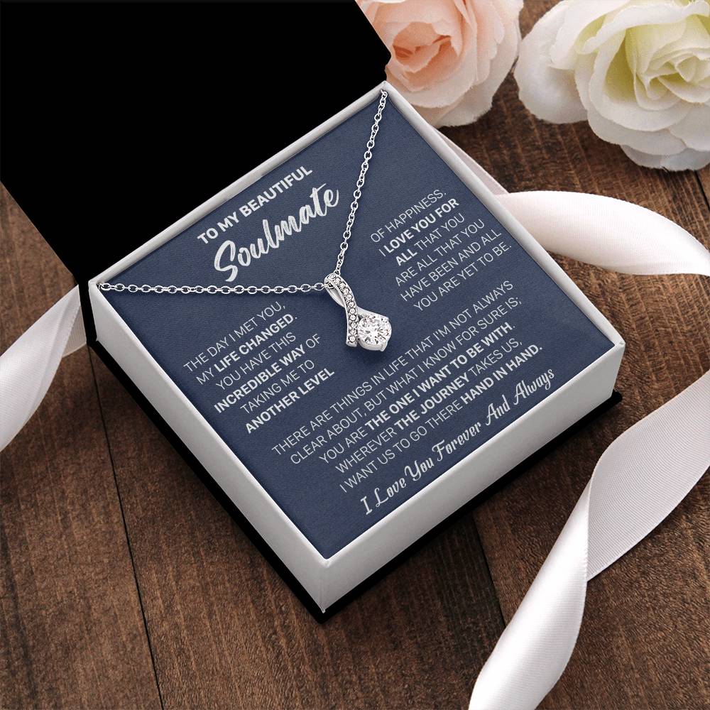 Gift For Your Soulmate Christmas - My Life Changed - Alluring Alluring Beauty Necklace