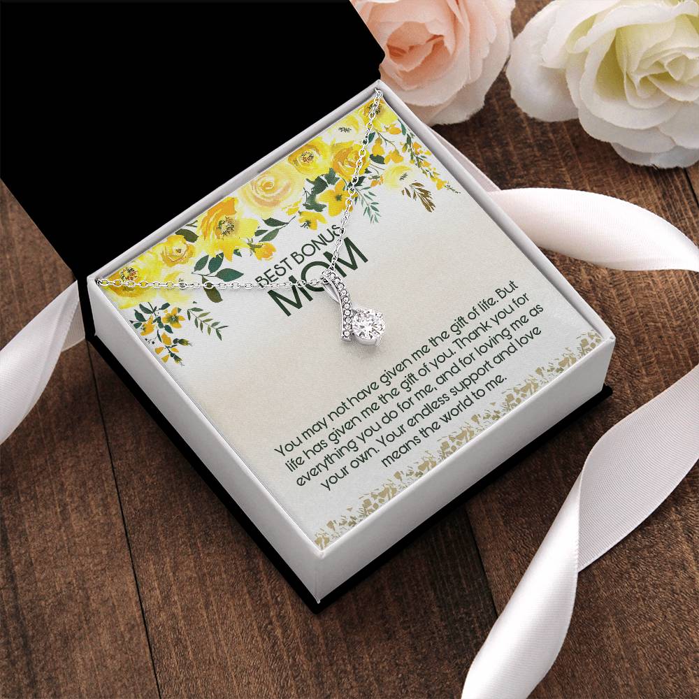 Best Bonus Mom Alluring Beauty Necklace Mother's Day Alluring Beauty Necklace