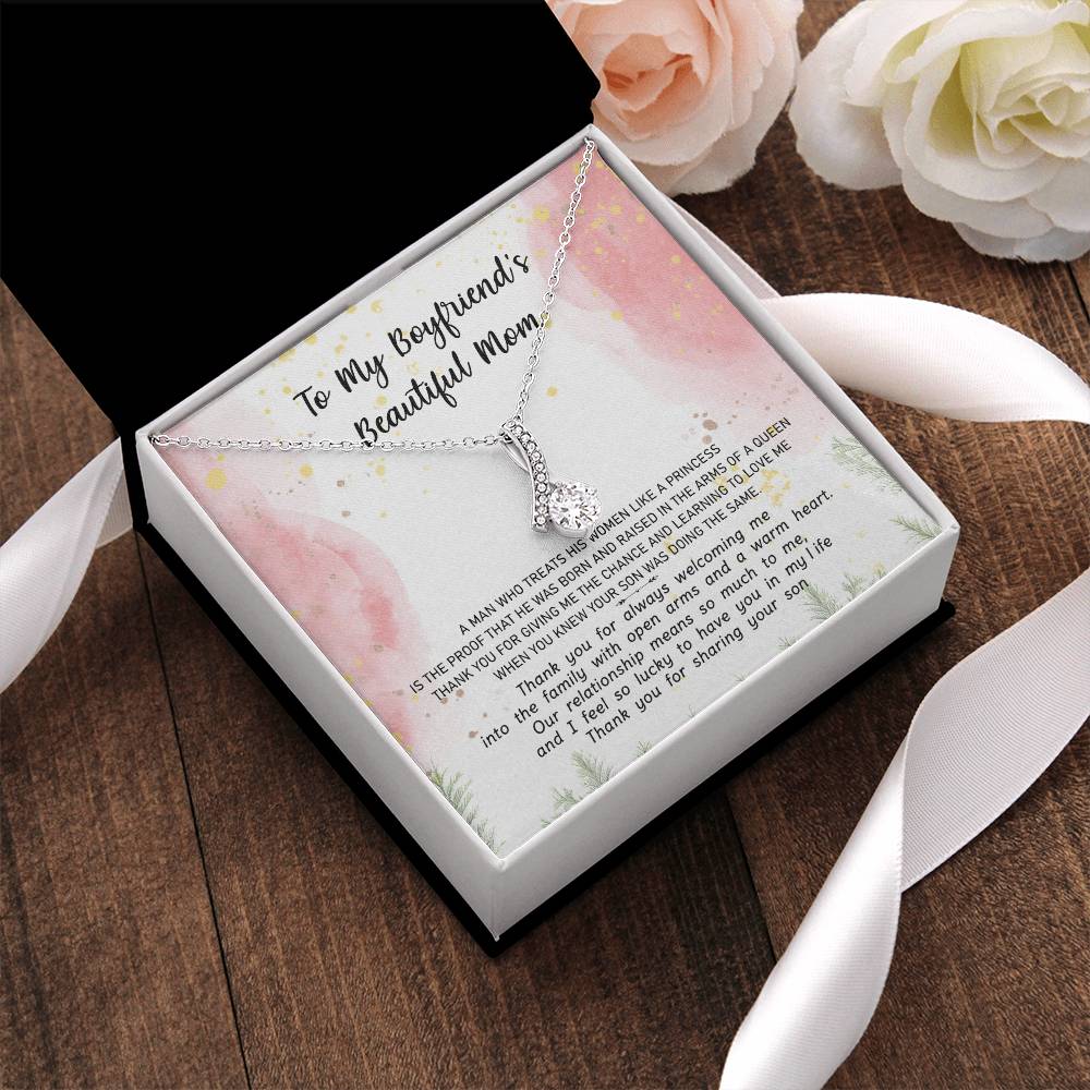 Gift For Boyfriend's Mom - The Arms Of A Queen 2 - Alluring Alluring Beauty Necklace