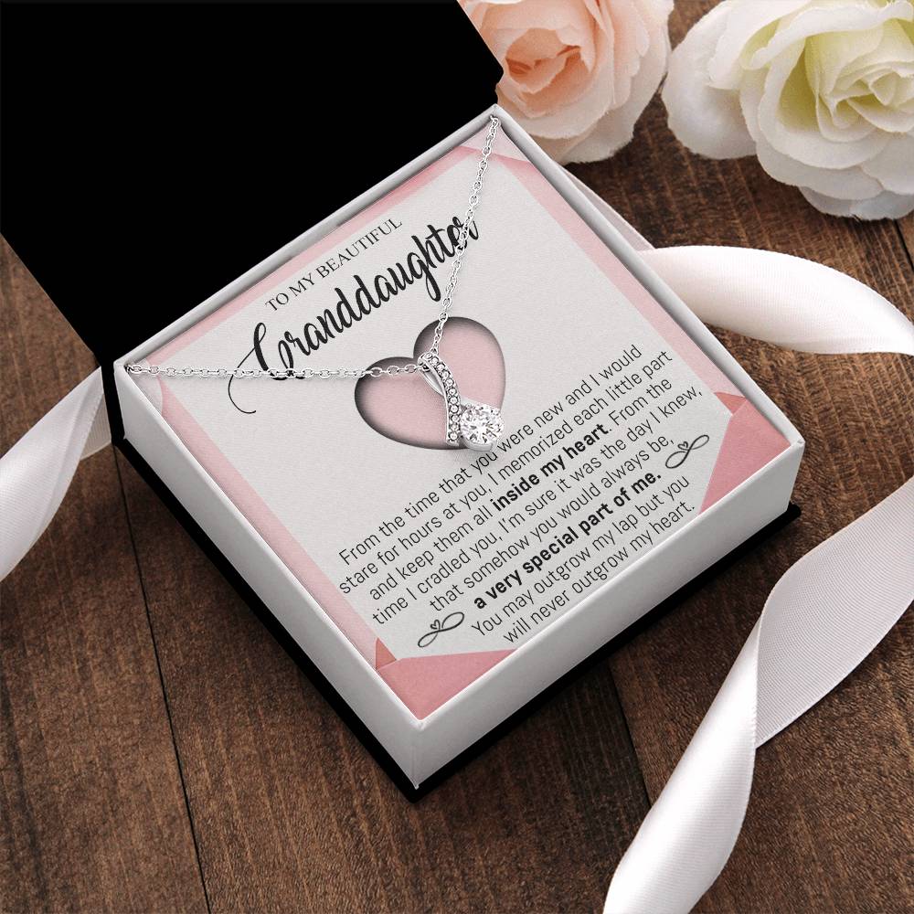 To My Beautiful Granddaughter 4 Alluring Beauty Necklace