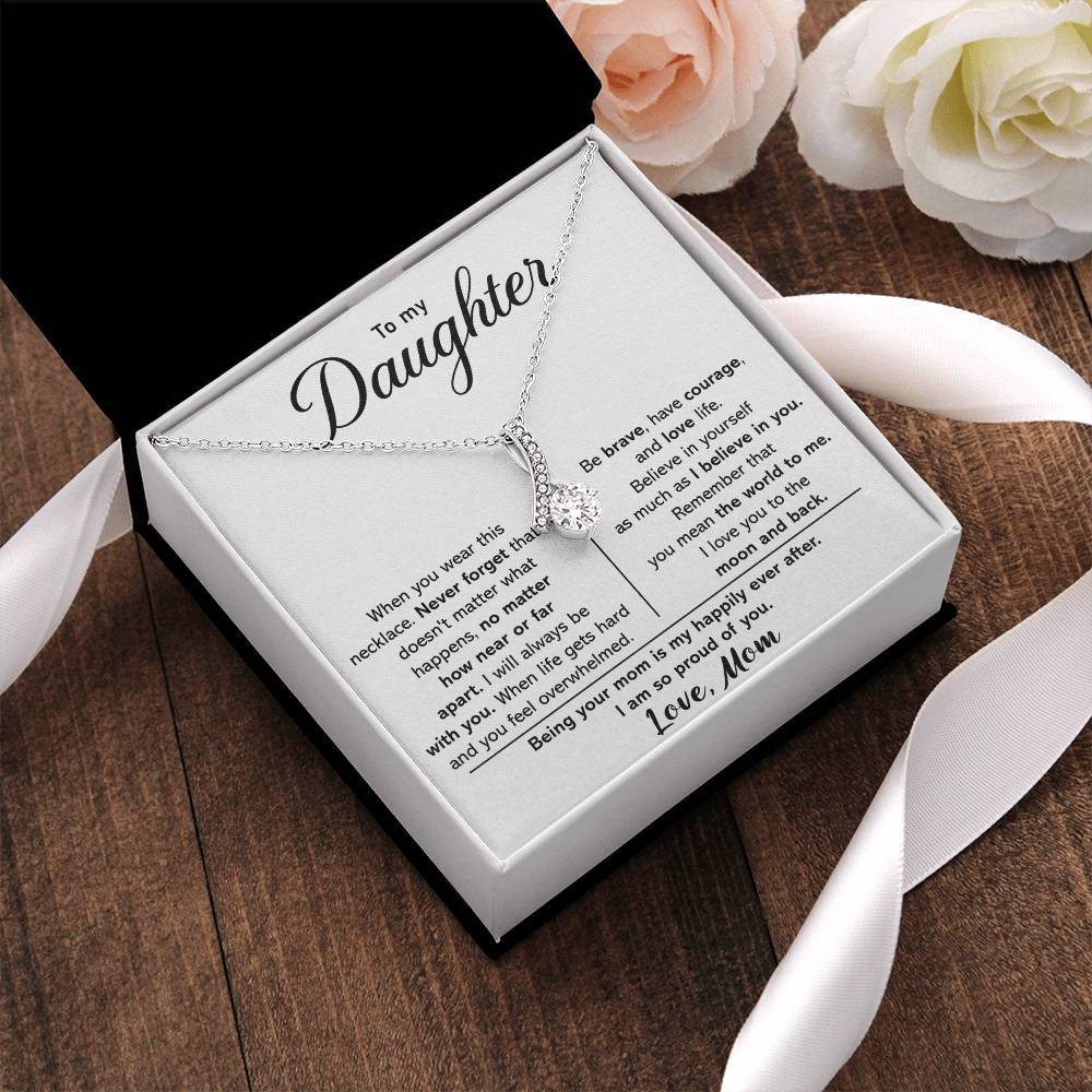 To My Daughter - I Love You To The Moon And Back - Necklace 1  Alluring Beauty Necklace