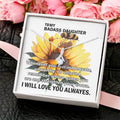 To My Badass Daughter Alluring Beauty Necklace