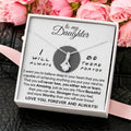 To My Daughter - Forever Love Mother's Day Necklace Gift Set Daughter Gift From Mom Anniversary Alluring Beauty Necklace