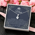 To My Badass Mom Necklace  Badass Mom Gift  Mother’S Day Gift  Birthday Gift  Gift From Daughter On Wedding Day 4 Alluring Beauty Necklace